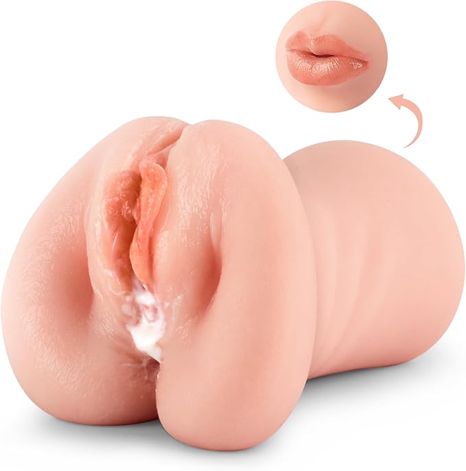 3 IN 1 Sex Toys Masturbation For Men Real Pussy Oral Male Masturbator Blowjob Realistic Rubber Vagina Male Fun