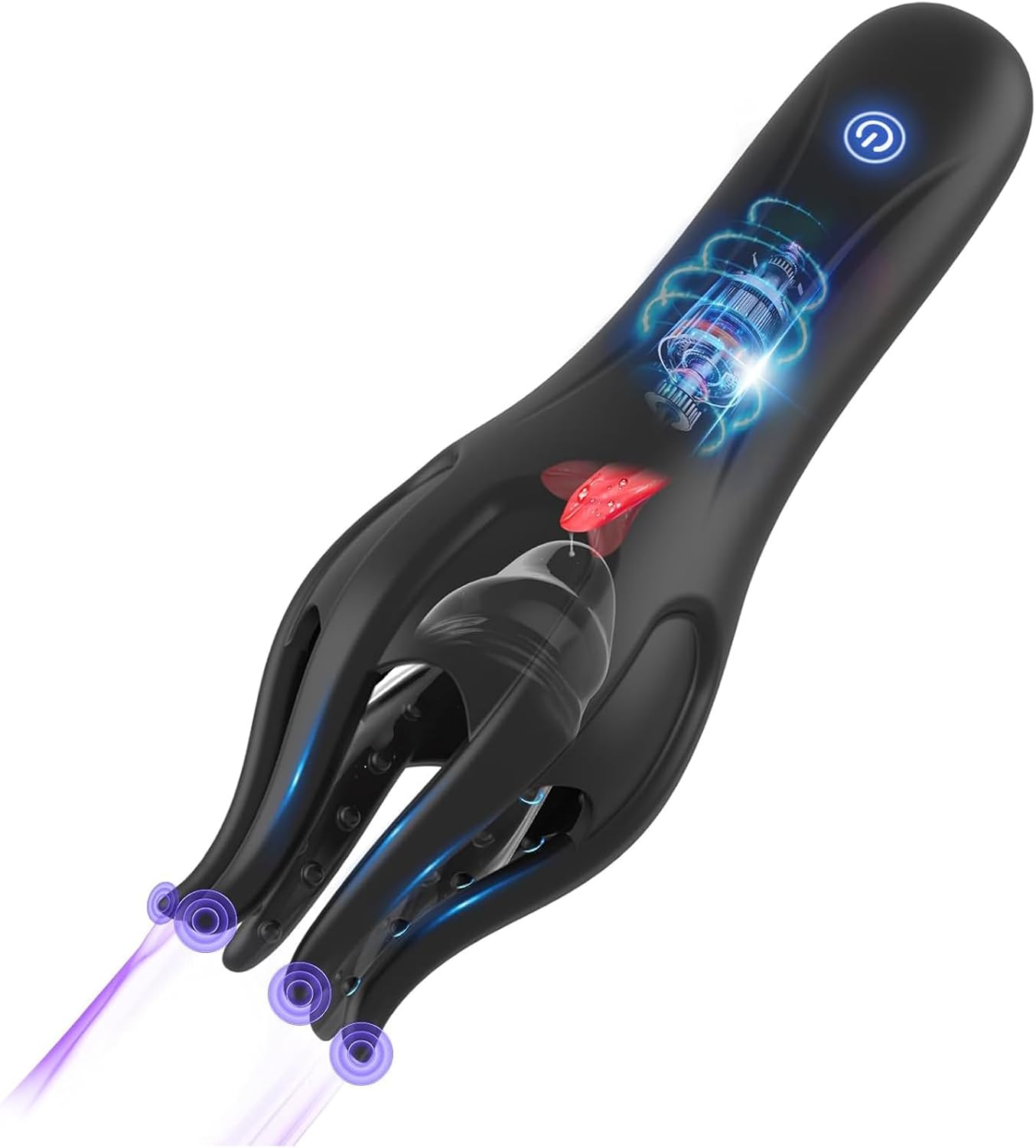 Masturbator for Men Glans Vibrating Tongue Licking Sex Oral Blowjob Male Fun Sex Toys for Men