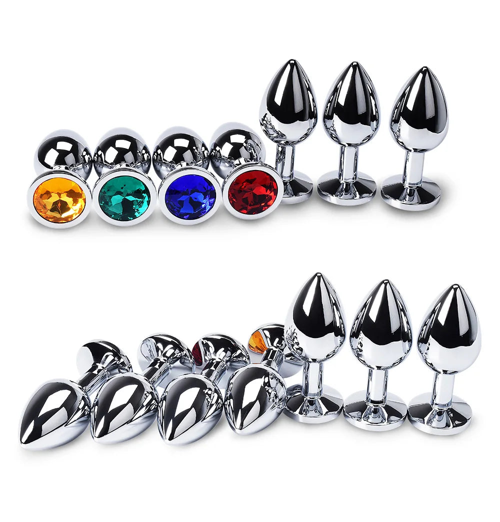 Stainless Steel Anal Plug -  Toys for adults Anal toys - Couple Toys