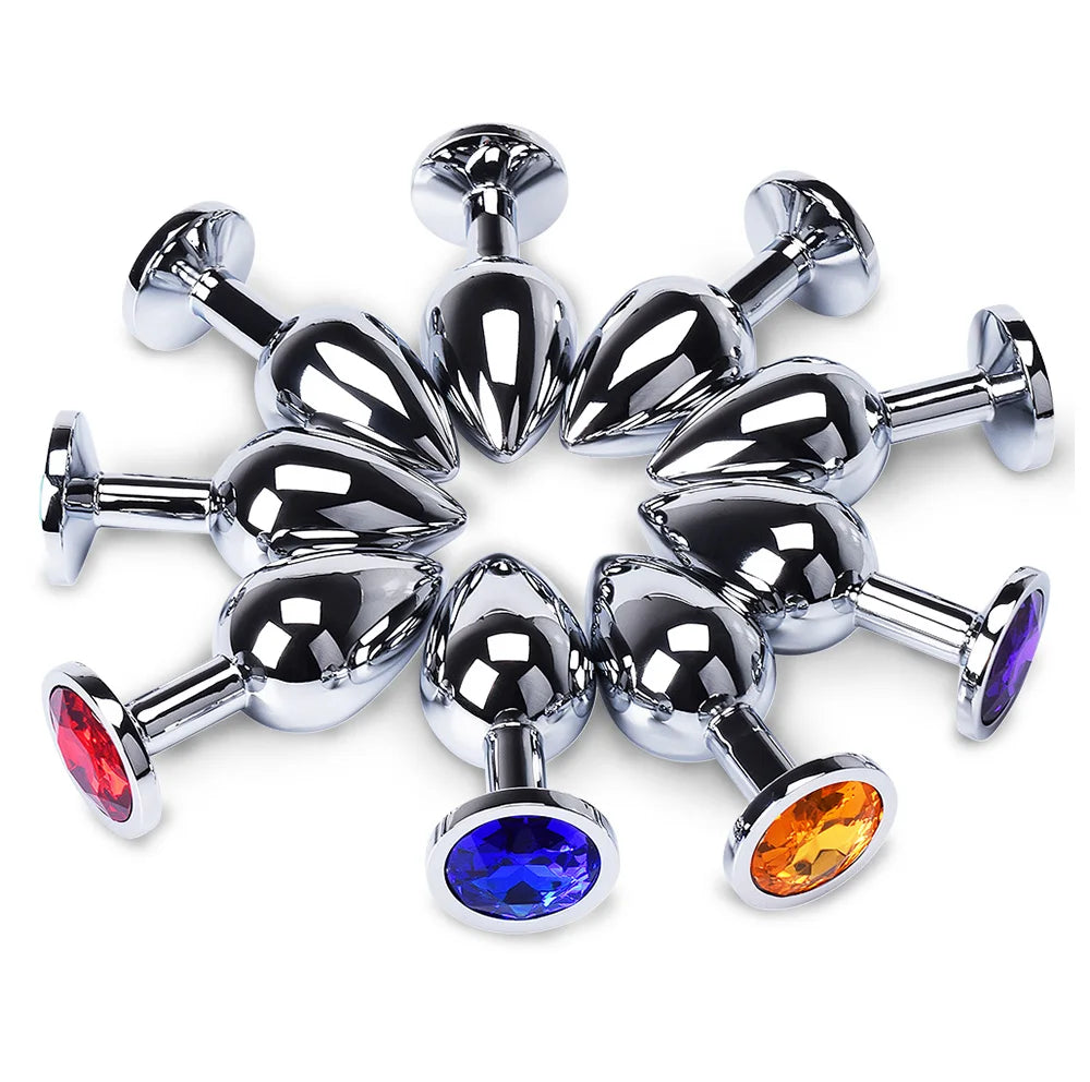 Stainless Steel Anal Plug -  Toys for adults Anal toys - Couple Toys