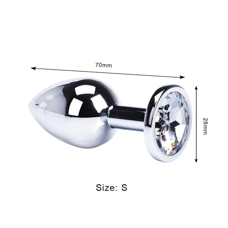 Stainless Steel Anal Plug -  Toys for adults Anal toys - Couple Toys