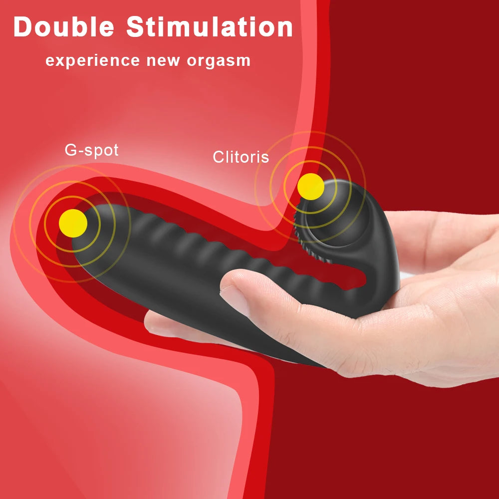 Sex Toys Finger Sleeve Vibrator G Spot Massage Clit Stimulate Female Masturbator For Couple Fun.