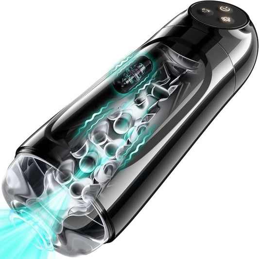 Automatic Sucking Male Masturbator Vibration Blowjob Machine Masturbation Cup With 9 Suction&10 Vibrating Modes Sex Toys for Men