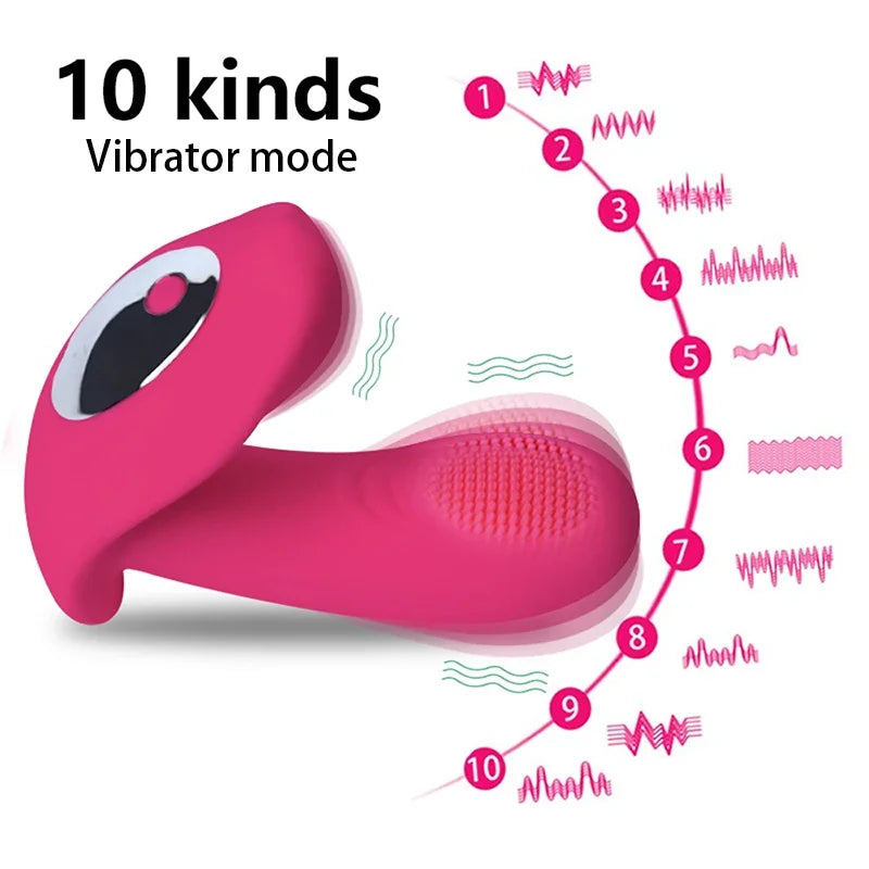 Wearable Vibrator Remote Control Dildo Vibrators for Women G-spot Clitoris Invisible Butterfly Panties Vibrating Sex Toys
