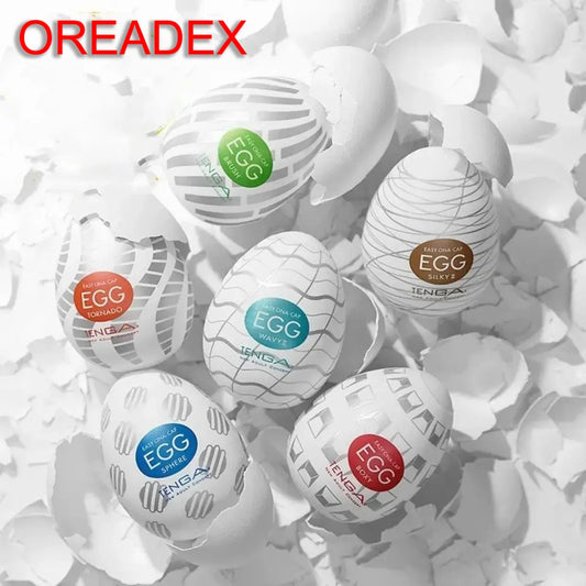 Mini Cup Masturbator Egg Shape Portable Stimulator Penis Massager Soft Rubber Male fun